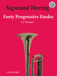40 PROGRESSIVE ETUDES TRUMPET Book with Online Audio REVISED EDITION cover